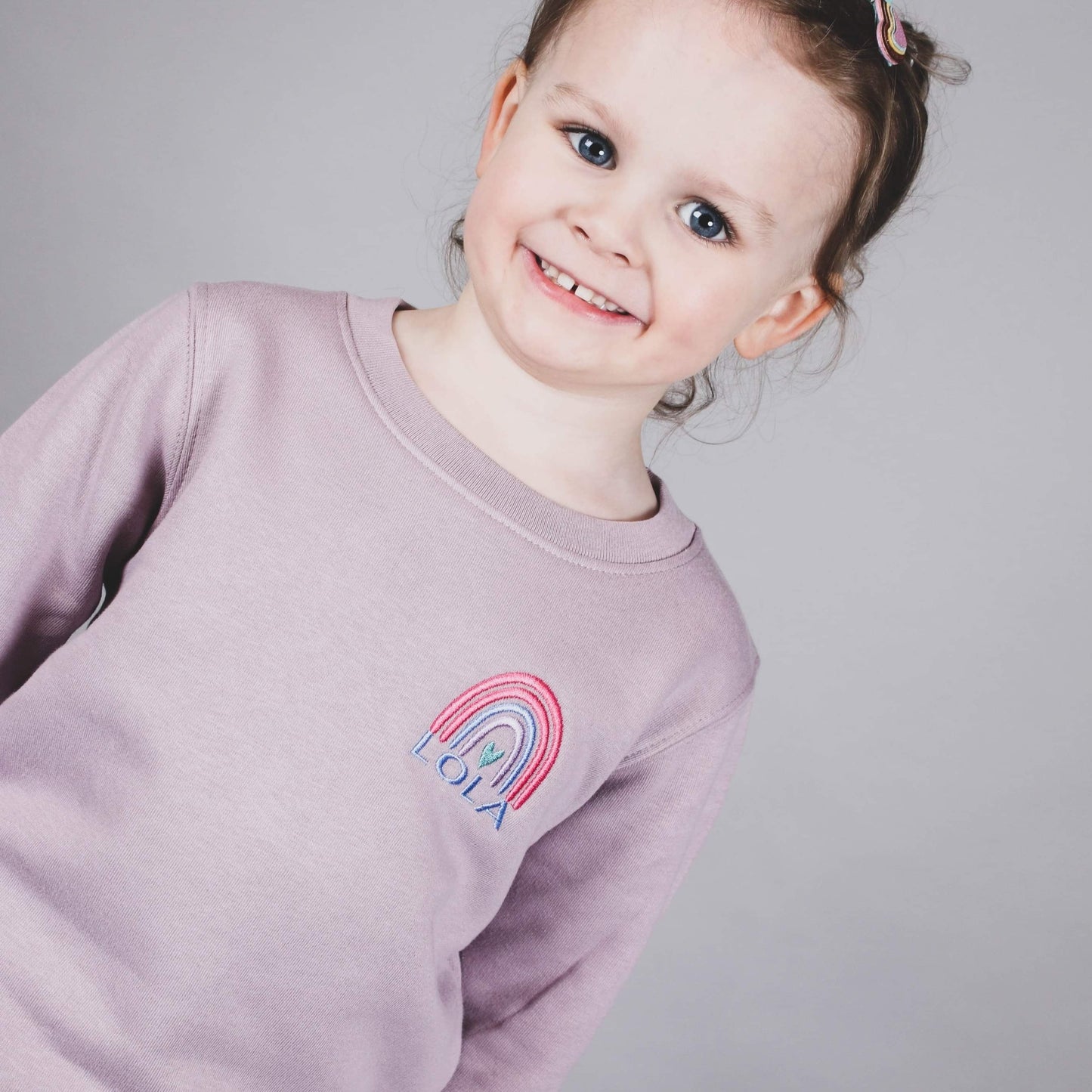 Kids Personalised Rainbow Sweatshirt