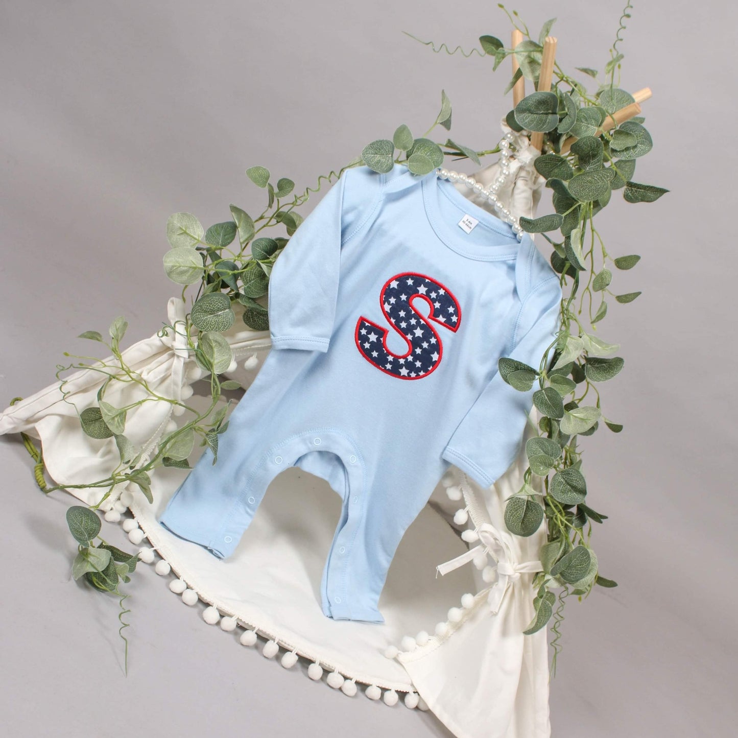 Personalised Baby Letter Sleepsuit