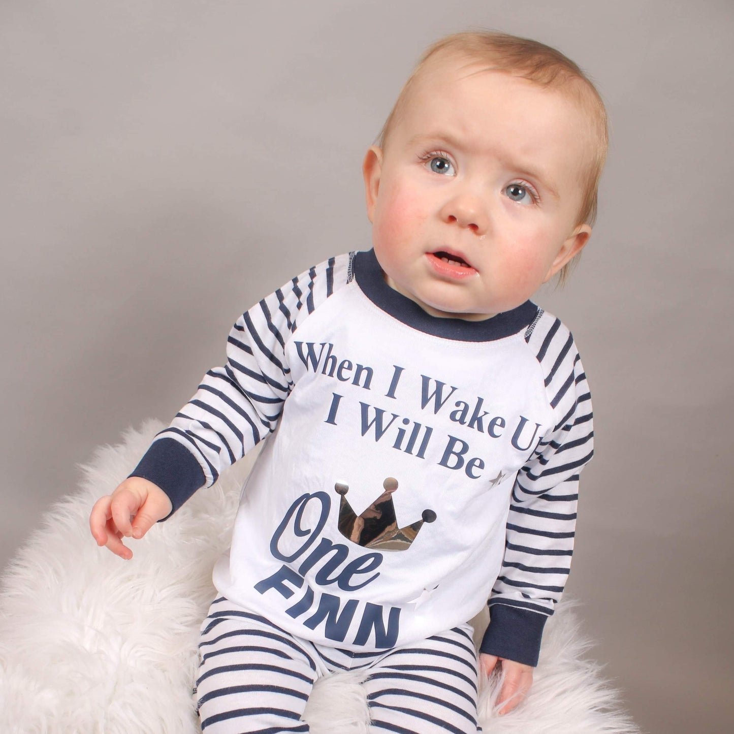 When I Wake Up - Birthday Personalised Childrens PJs