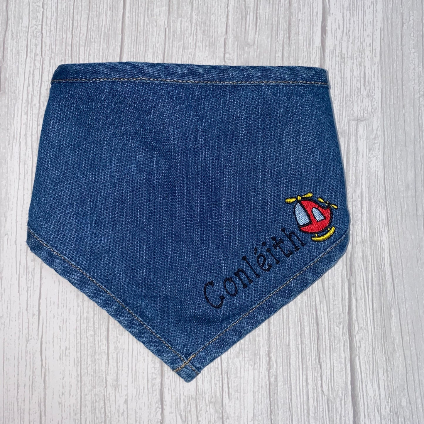 Personalised Denim Bib