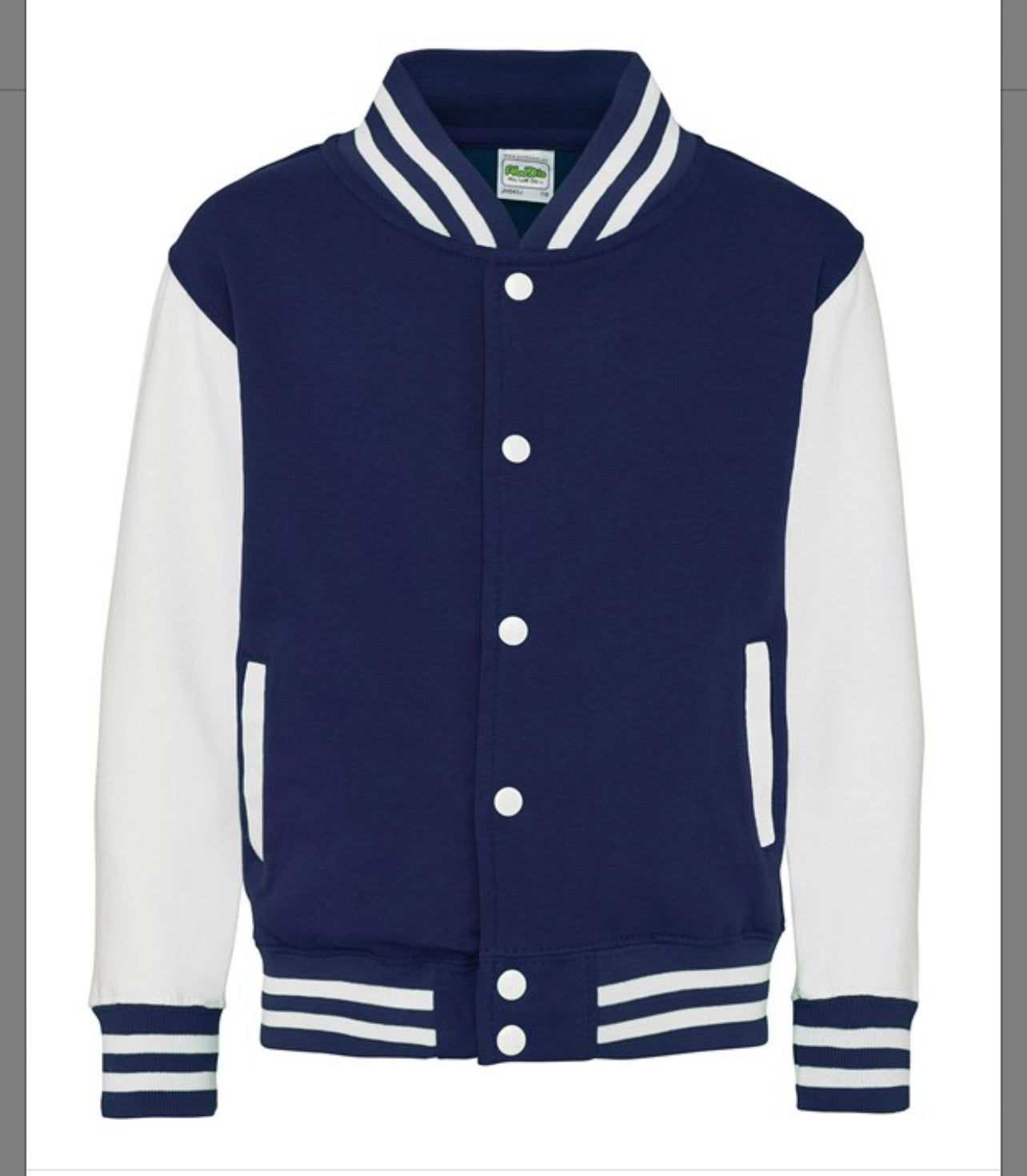 Kids Personalised Baseball Jacket