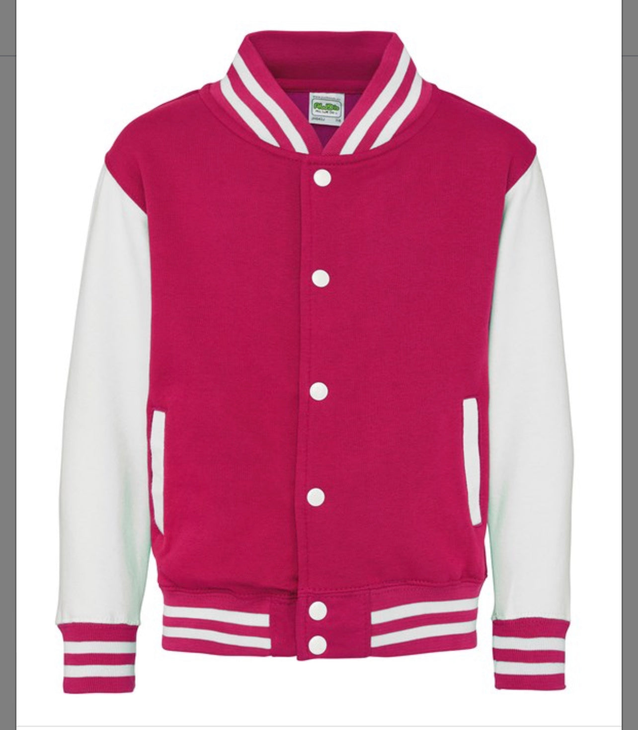 Kids Personalised Baseball Jacket