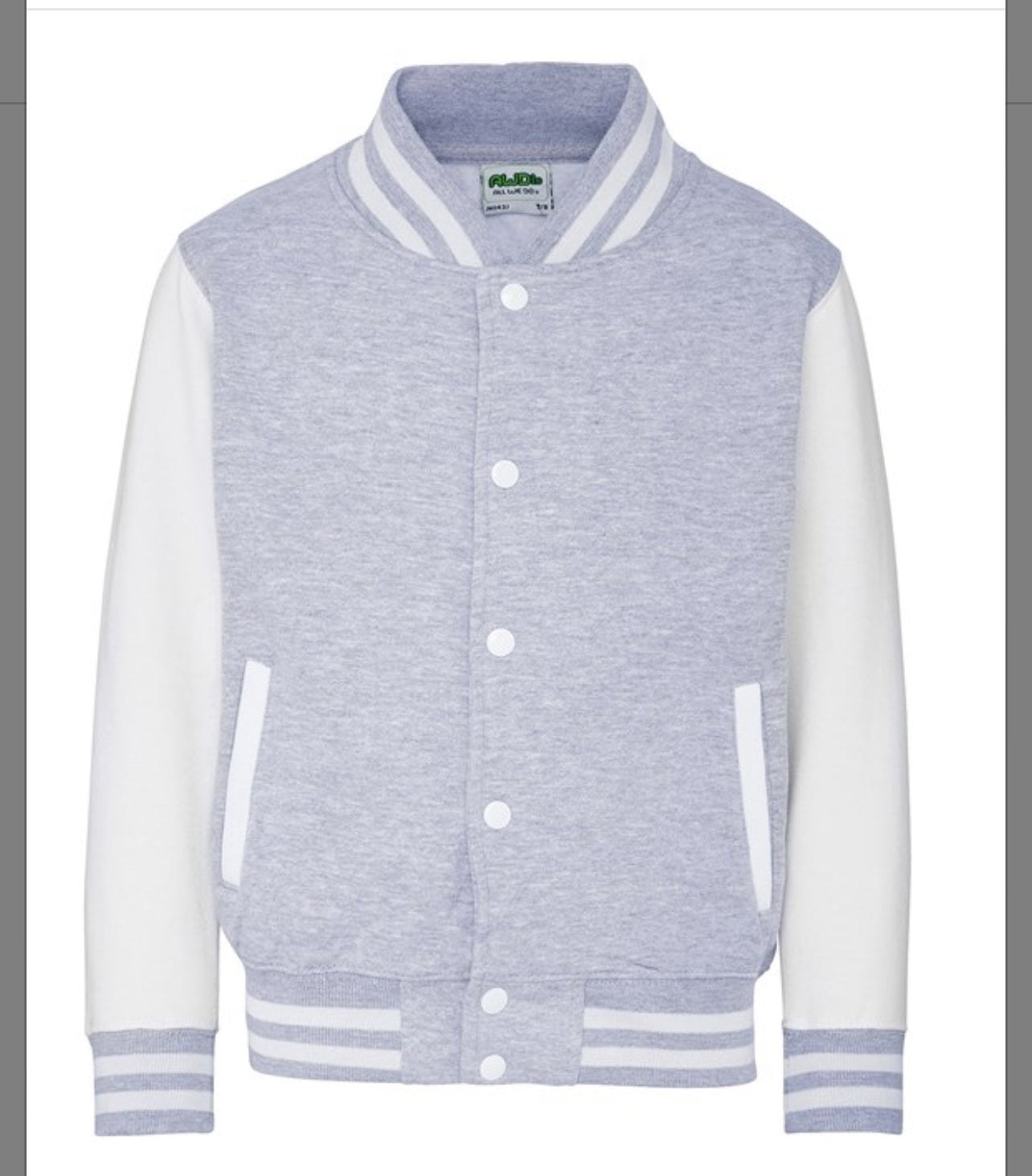 Kids Personalised Baseball Jacket
