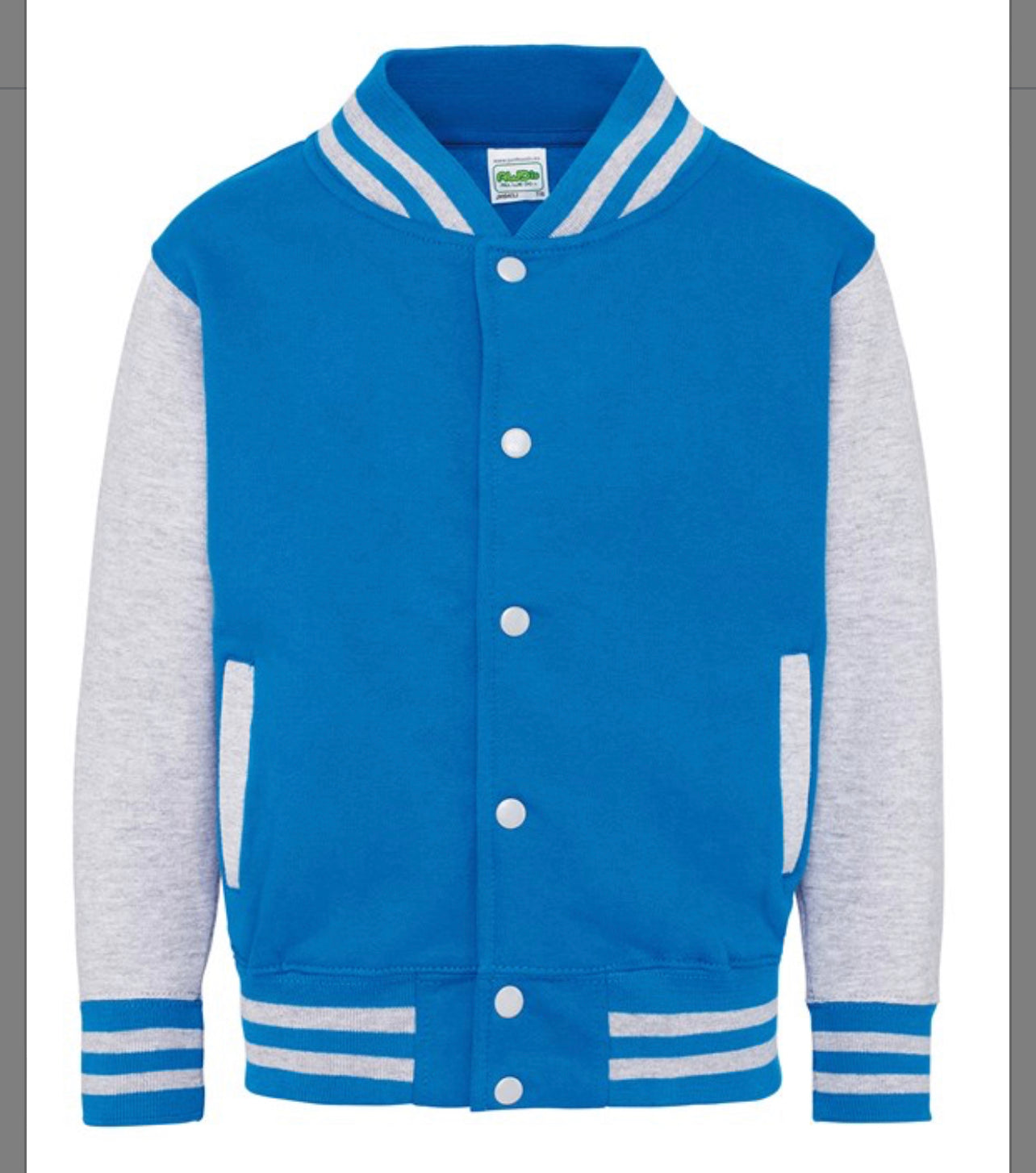 Kids Personalised Baseball Jacket