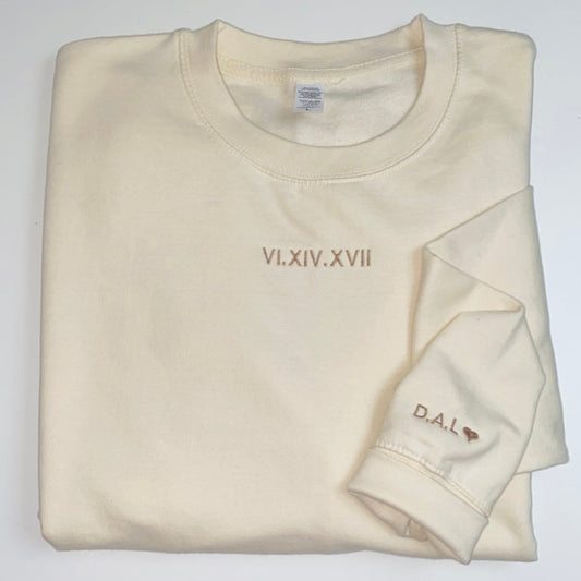 Roman Numeral Adults Sweatshirt