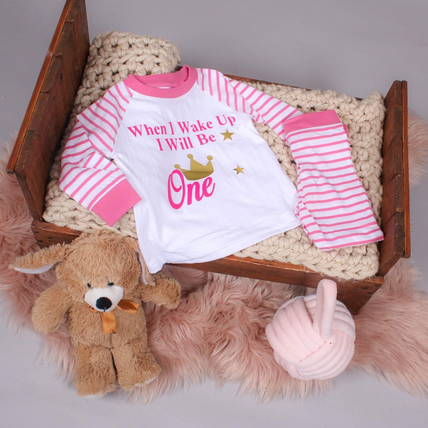 When I Wake Up - Birthday Personalised Childrens PJs